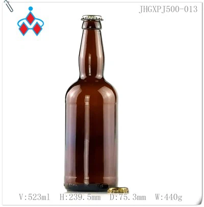 500 ml jantárová fľaša na pivo